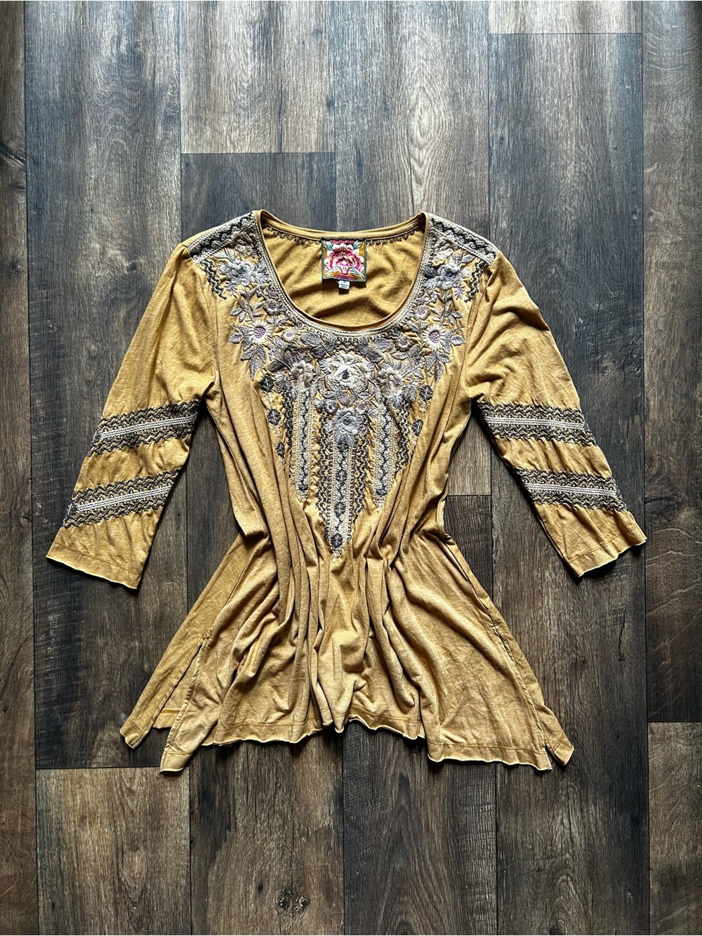 Embroidered Tunic Top